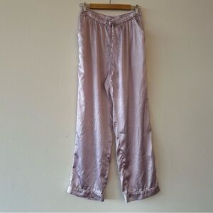 House of Harlow 1960 Lilac Satin Wide Leg Pants